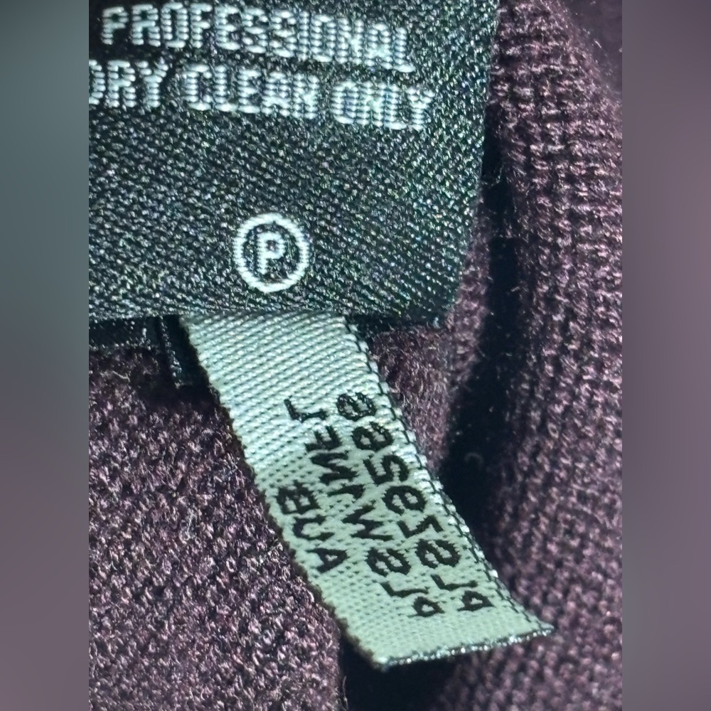 Ellen Tracy Vintage Burgundy Knit Dress - Picture 8 of 12
